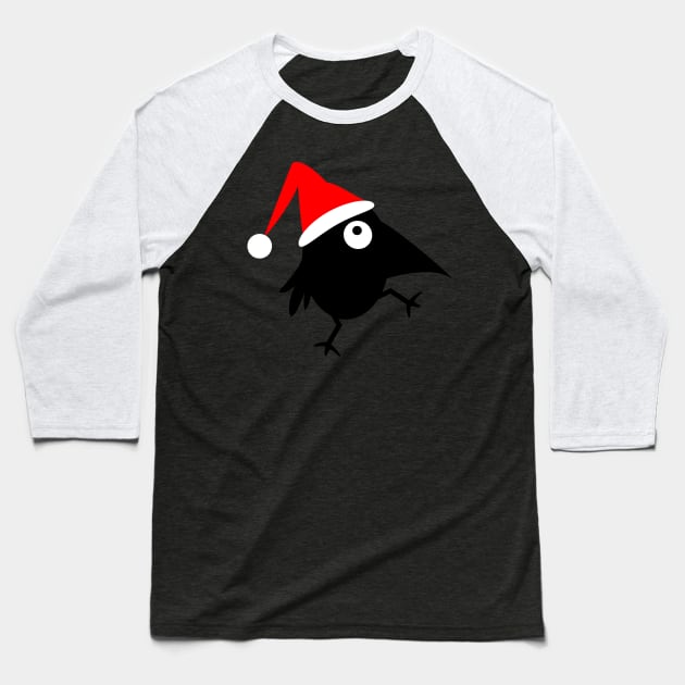 Santa Claus raven Baseball T-Shirt by spontania